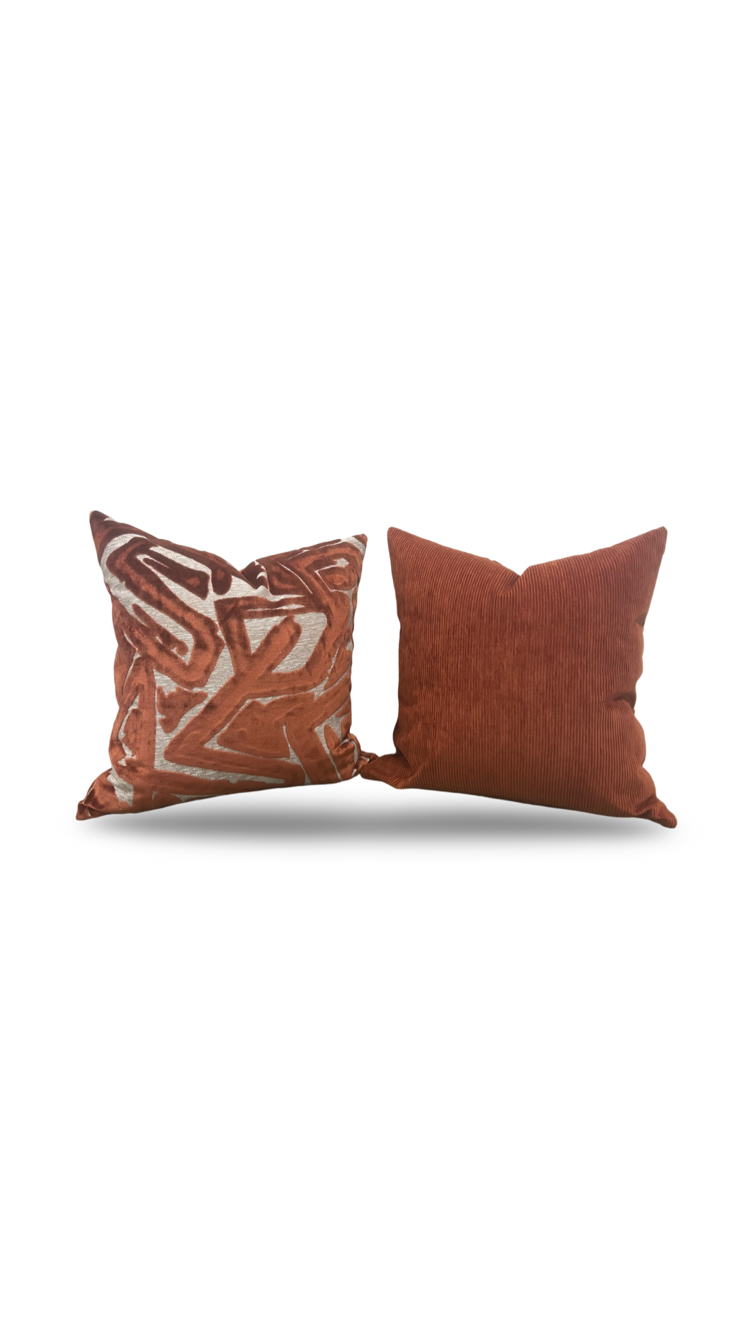 Designer Fabric ACDC Spice 22x22" Knife Edge Decorative Throw Pillow