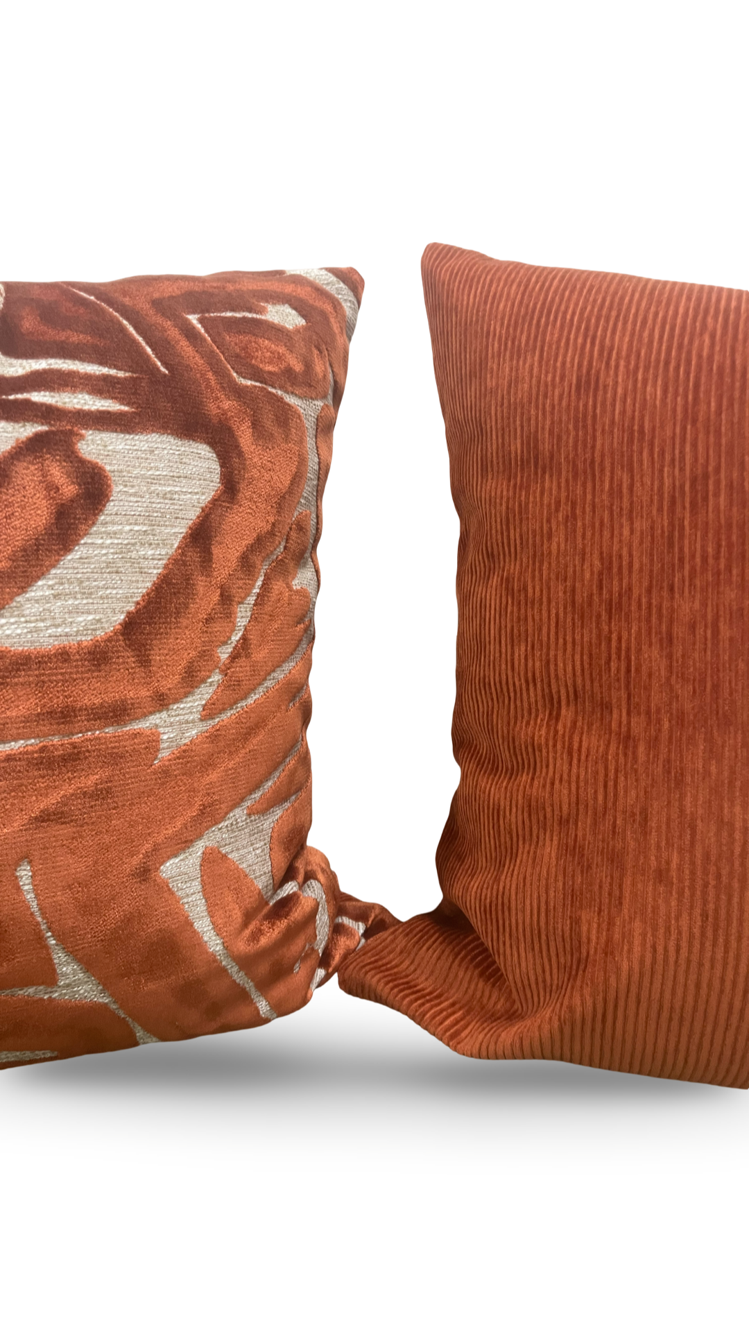 Designer Fabric ACDC Spice 22x22" Knife Edge Decorative Throw Pillow