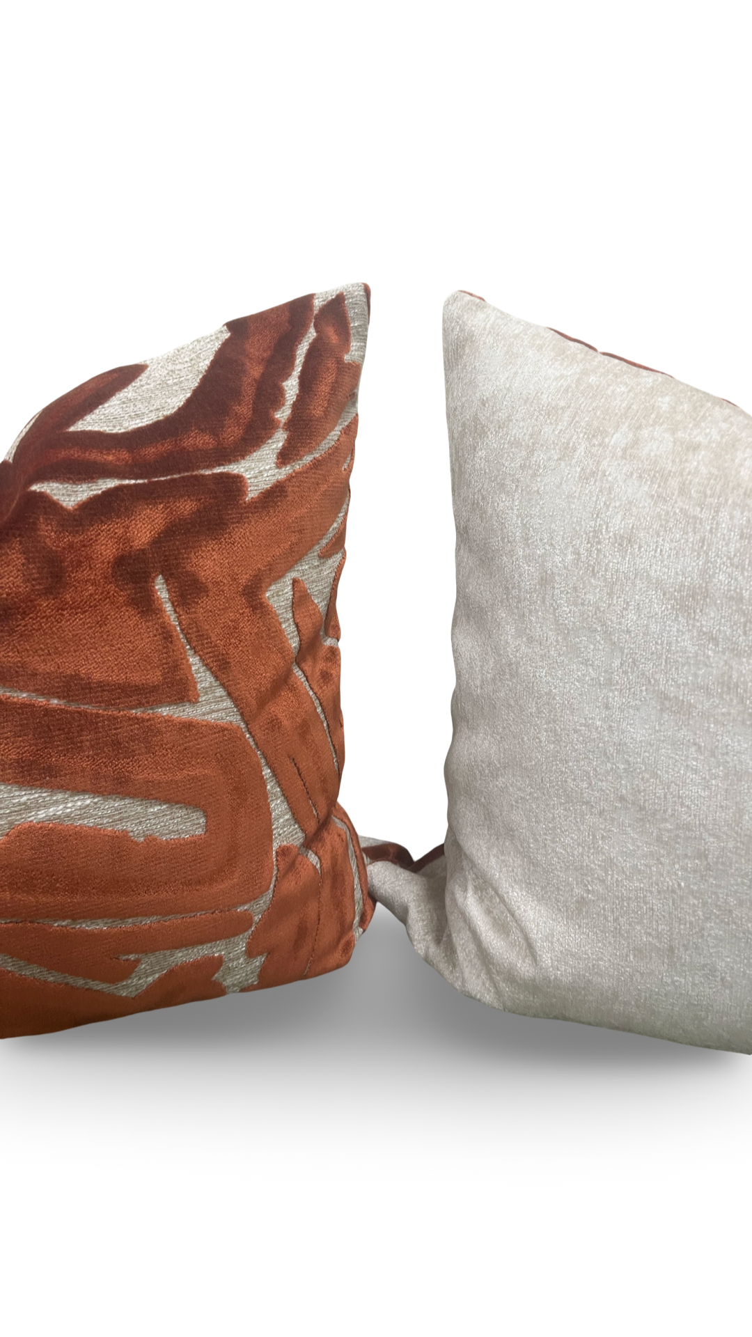 Designer Fabric ACDC Spice 20x20" Knife Edge Decorative Throw Pillow