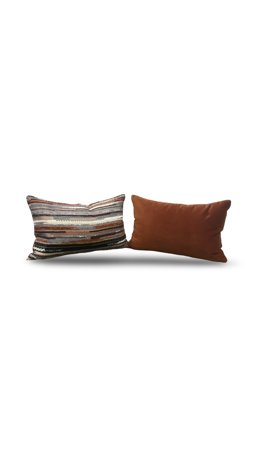 Maroc Cinnamon 12x18" Knife Edge Decorative Lumbar Pillow