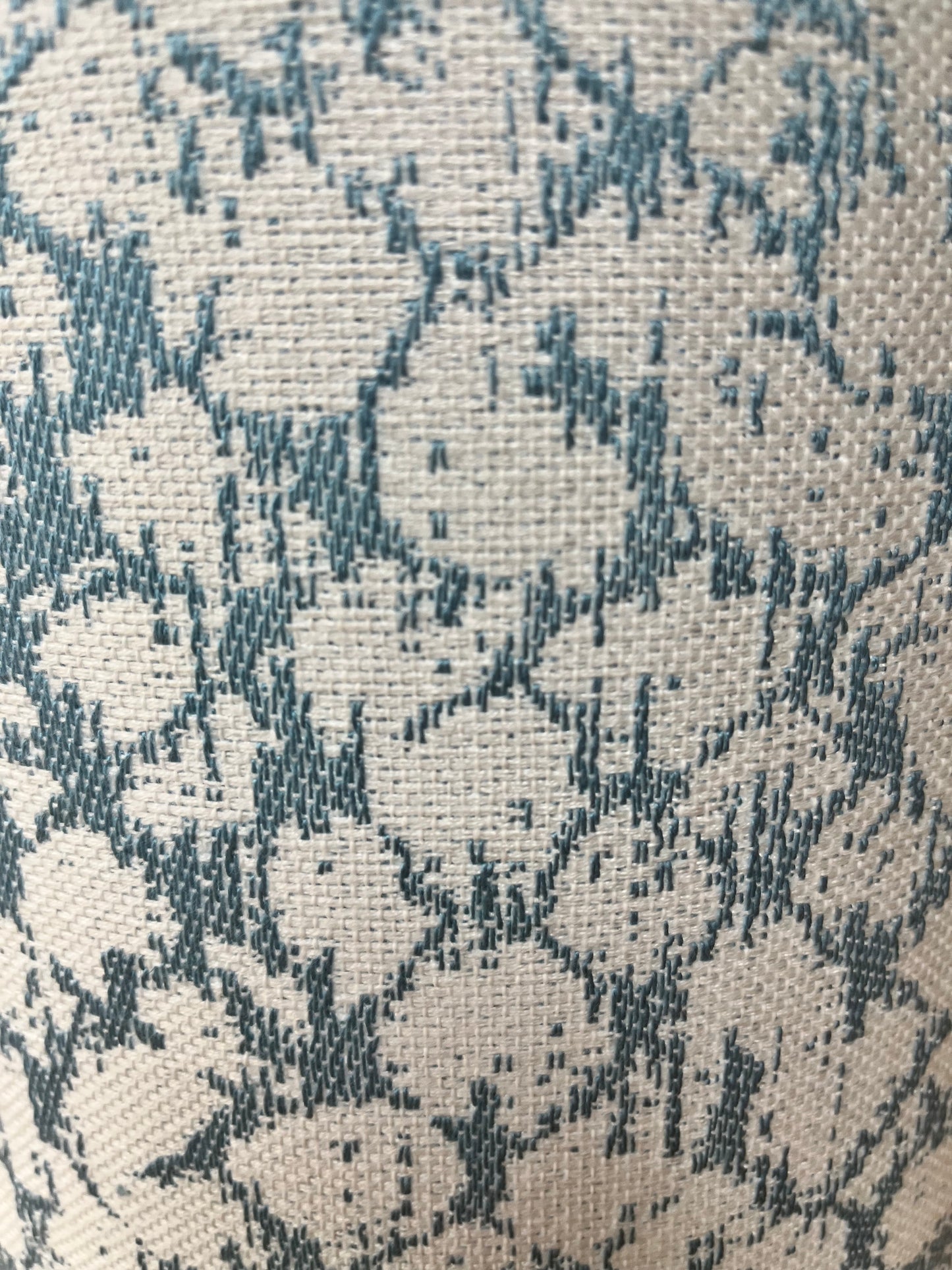 Light Blue and White Decorative Waste Basket