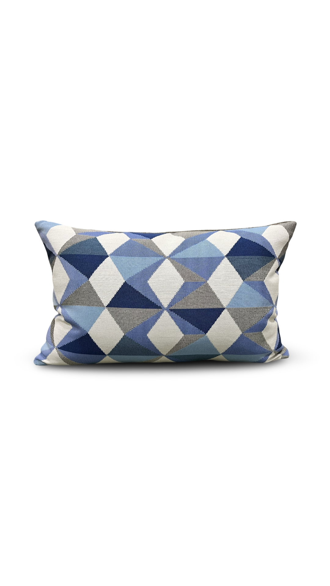 Dialogue Cobalt 12x18" Knife Edge Decorative Lumbar Pillow