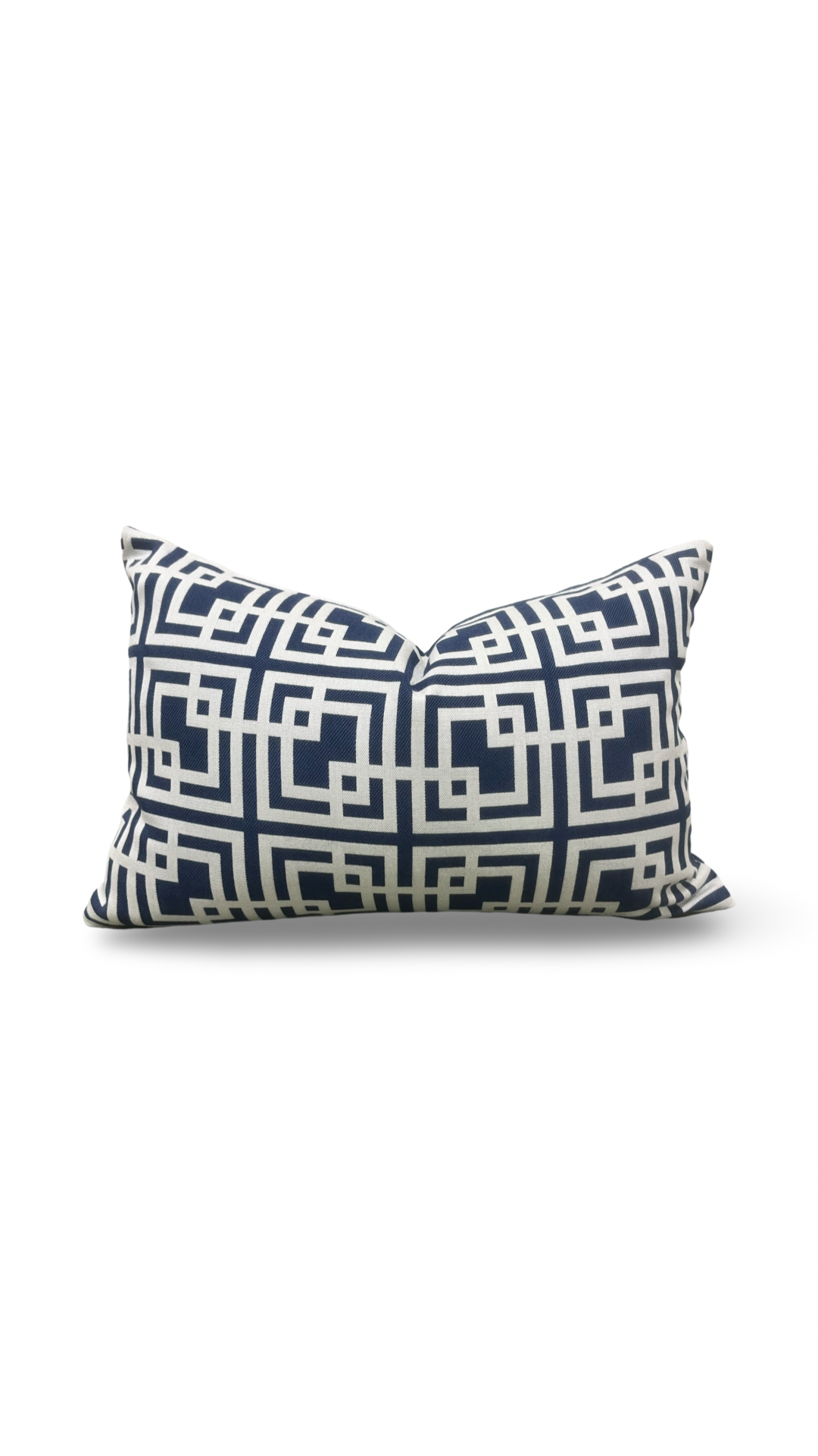 Breaker Blue Navy Blue 12X18" Knife Edge Decorative Lumbar Pillow