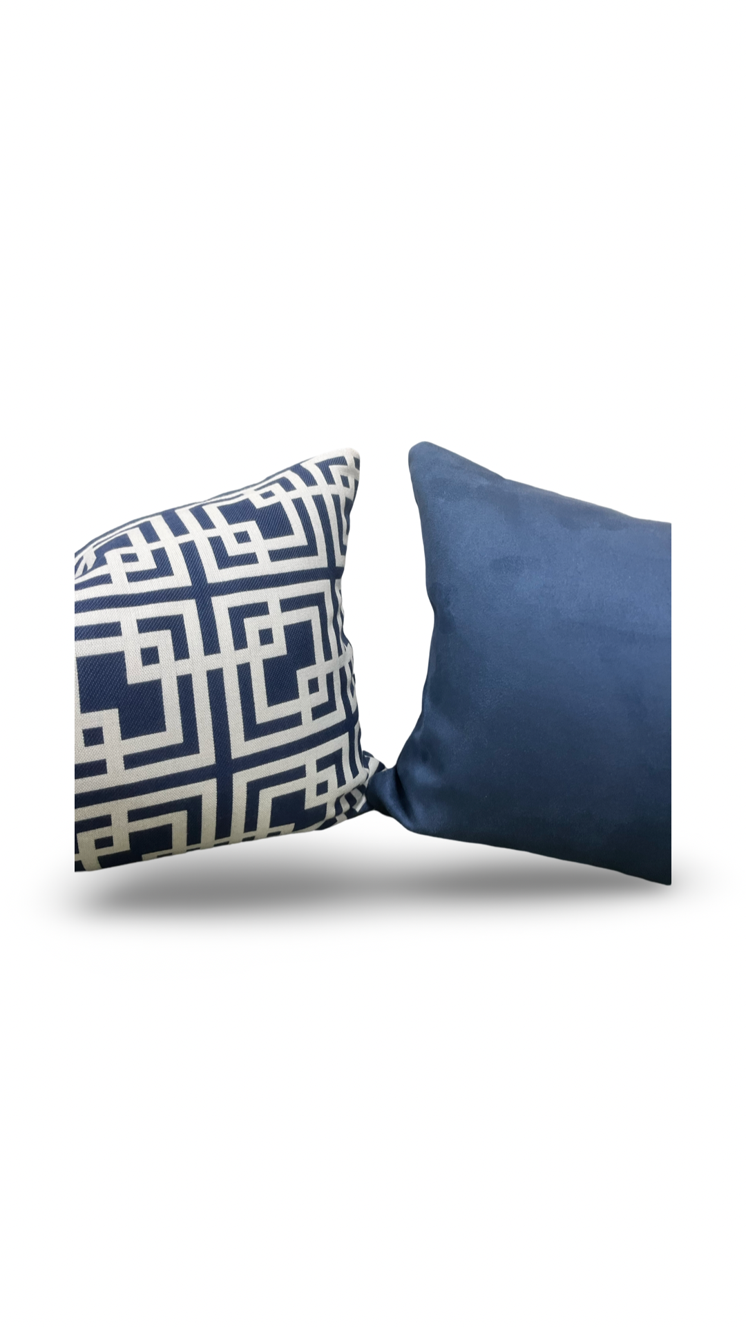 Breaker Blue Navy Blue 12X18" Knife Edge Decorative Lumbar Pillow