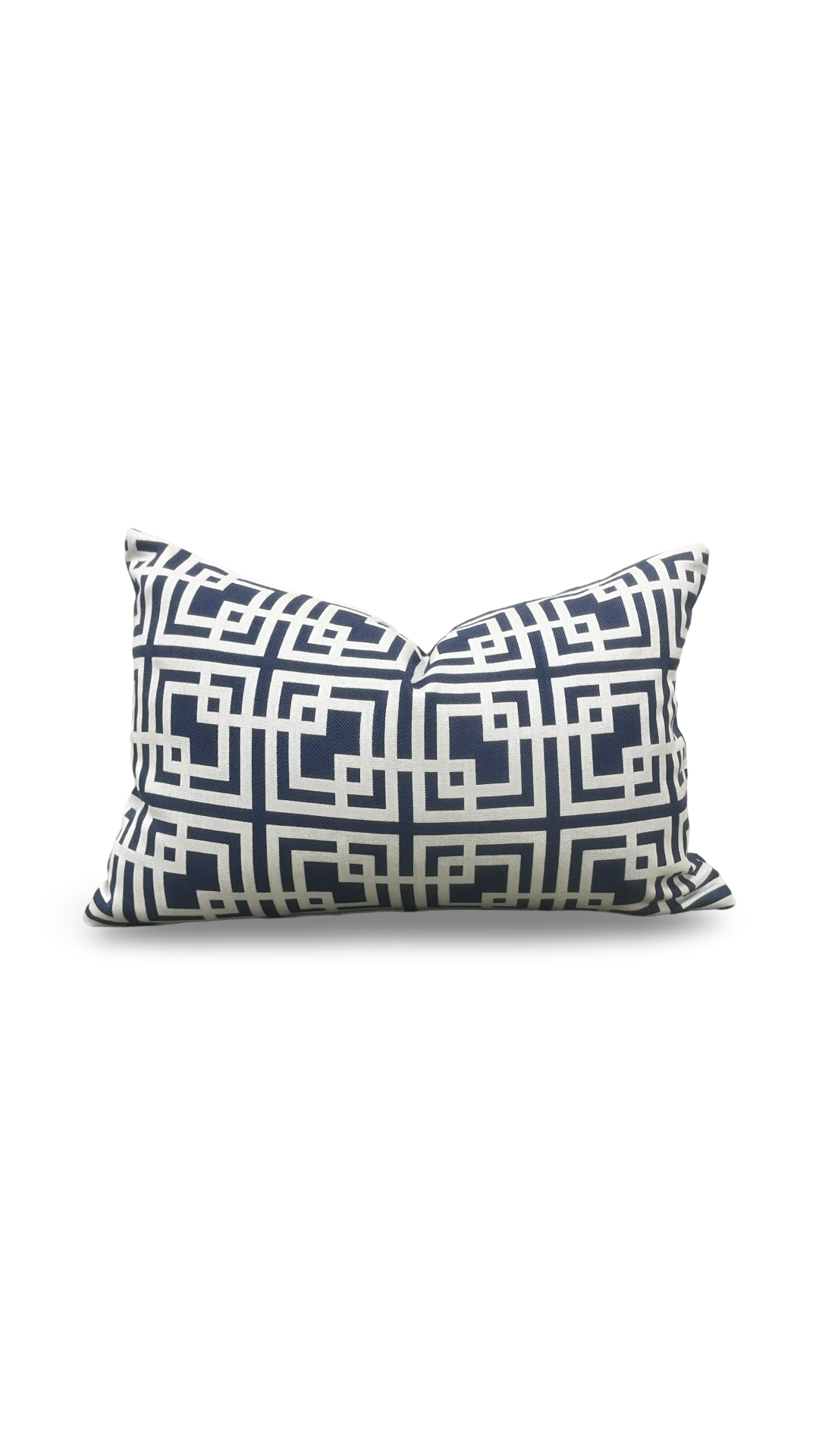 Breaker Blue Navy Blue 12X18" Knife Edge Decorative Lumbar Pillow