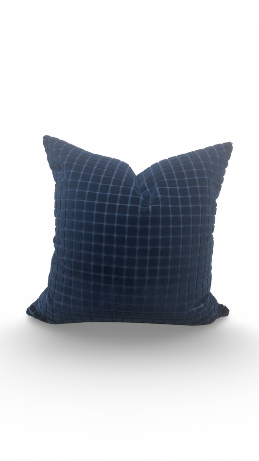 Smalti Blue Grotto 22x22" Knife Edge Decorative Throw Pillow