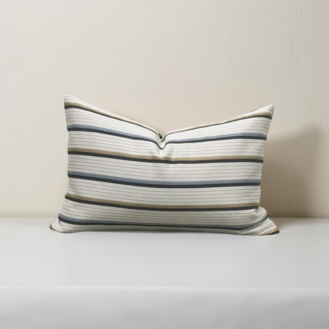 Designer Fabric Lliad Chariot 12x18" Knife Edge Lumbar Pillow