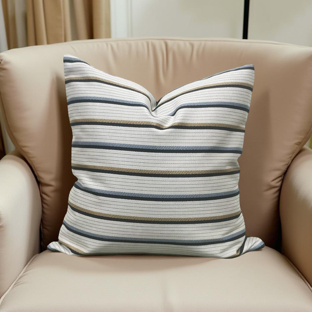 Designer Fabric Lliad Chariot 18x18" Knife Edge Decorative Throw Pillow