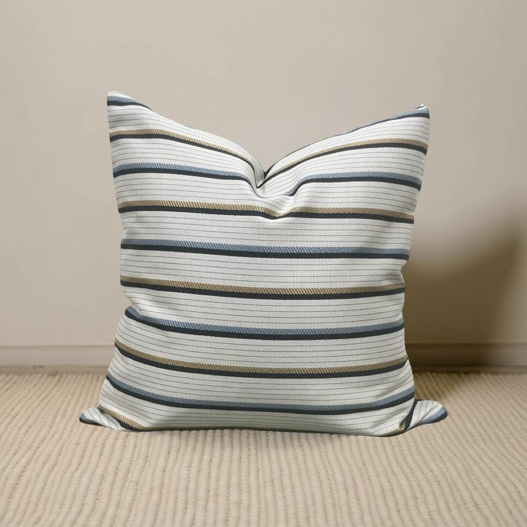 Designer Fabric Lliad Chariot 18x18" Knife Edge Decorative Throw Pillow
