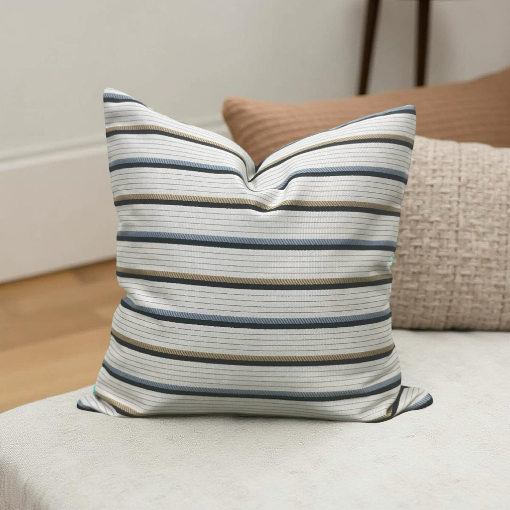 Designer Fabric Lliad Chariot 18x18" Knife Edge Decorative Throw Pillow