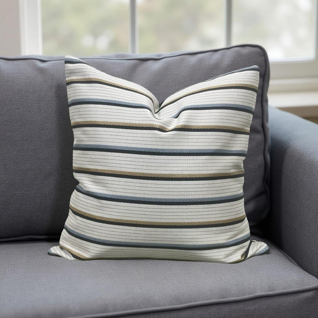 Designer Fabric Lliad Chariot 18x18" Knife Edge Decorative Throw Pillow