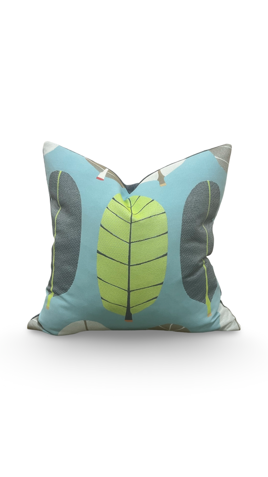 Decorative Pillow Calypso Blue Lagoon 20x20" Knife Edge Throw Pillow