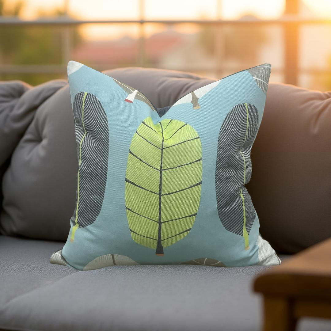 Decorative Pillow Calypso Blue Lagoon 20x20" Knife Edge Throw Pillow