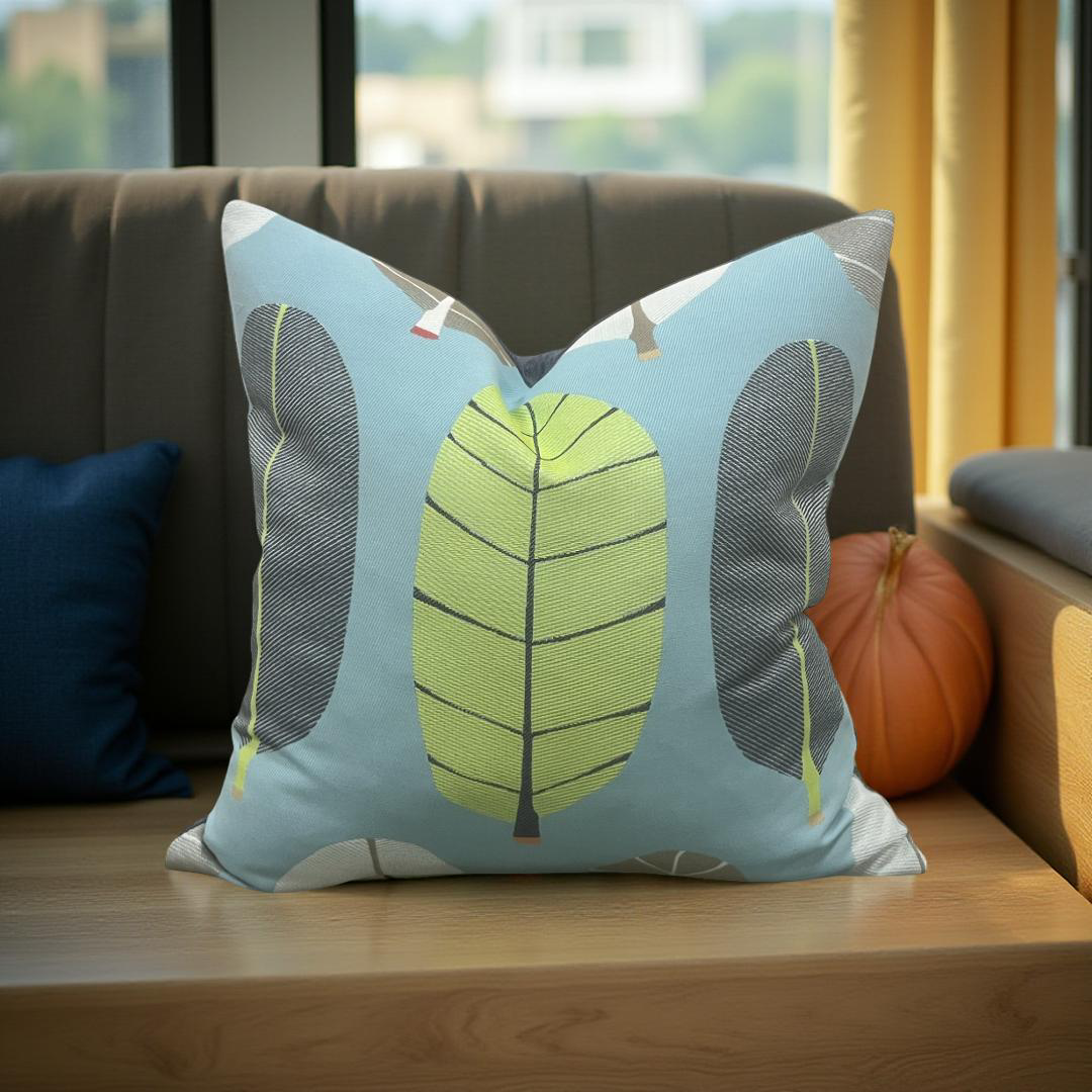 Decorative Pillow Calypso Blue Lagoon 20x20" Knife Edge Throw Pillow
