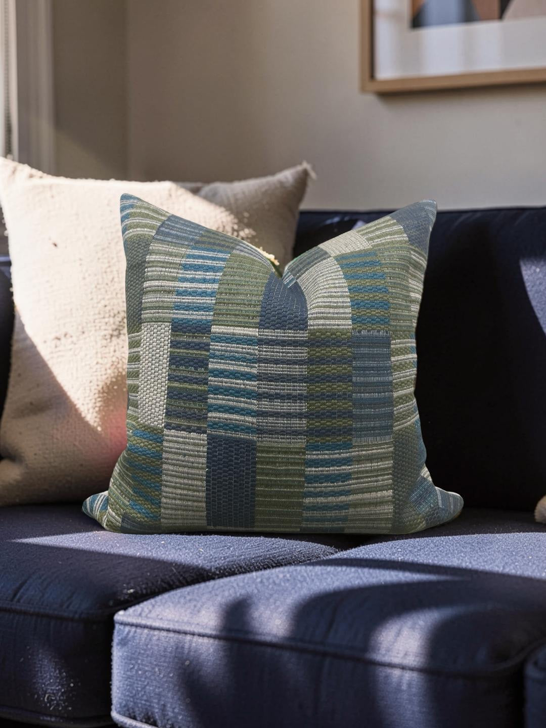 Brunschwig & Fils Decorative Pillow Sudare Meadow 20x20" Knife Edge Cover
