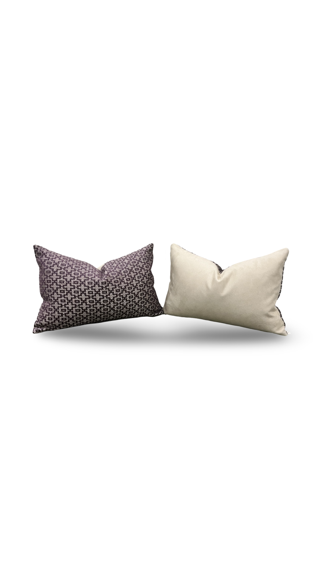 Mansour Damson 12X18" Knife Edge Decorative Lumbar Pillow