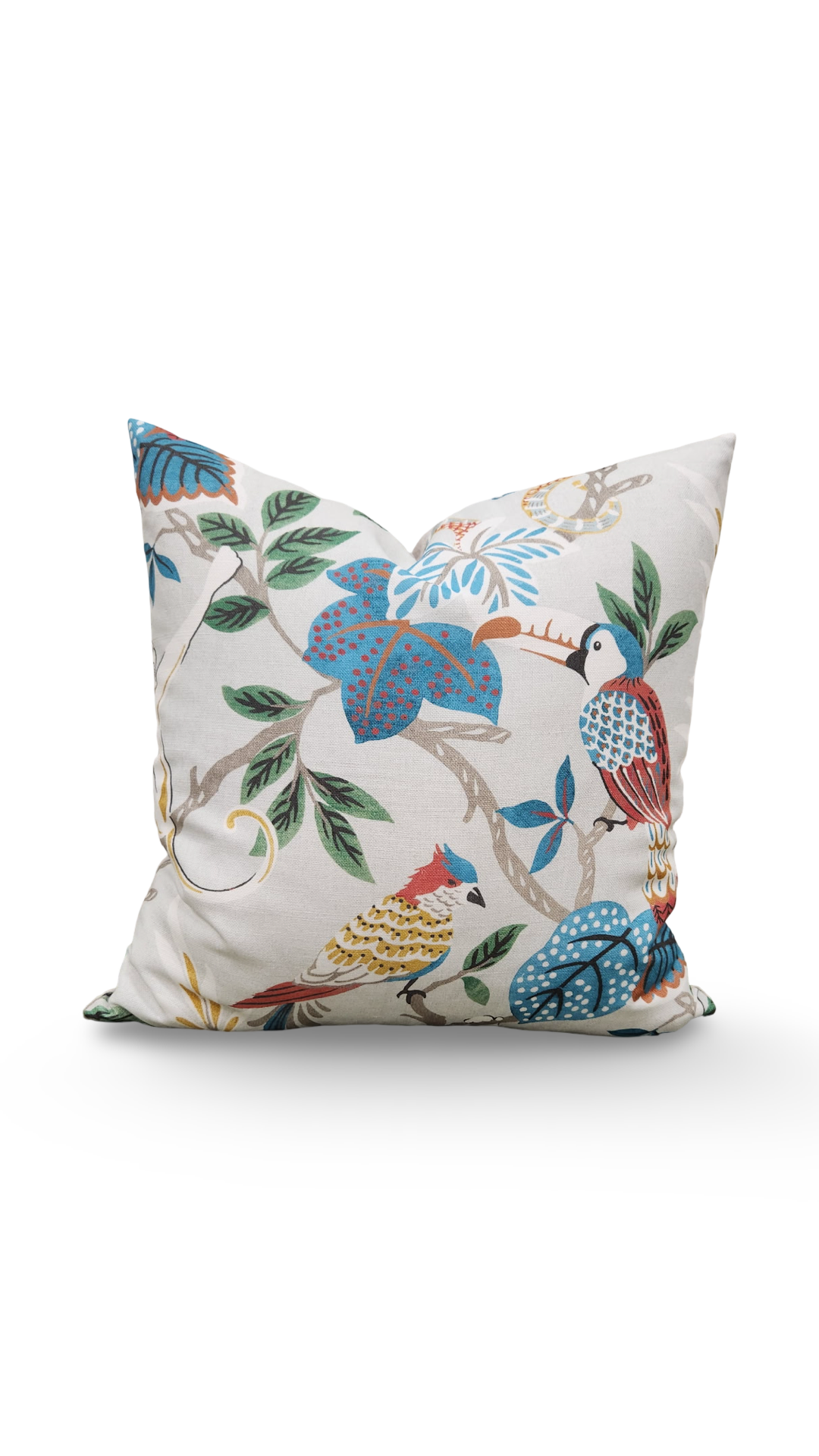 Colorful Decorative Pillow Indira Multi 18x18" Knife Edge Cover