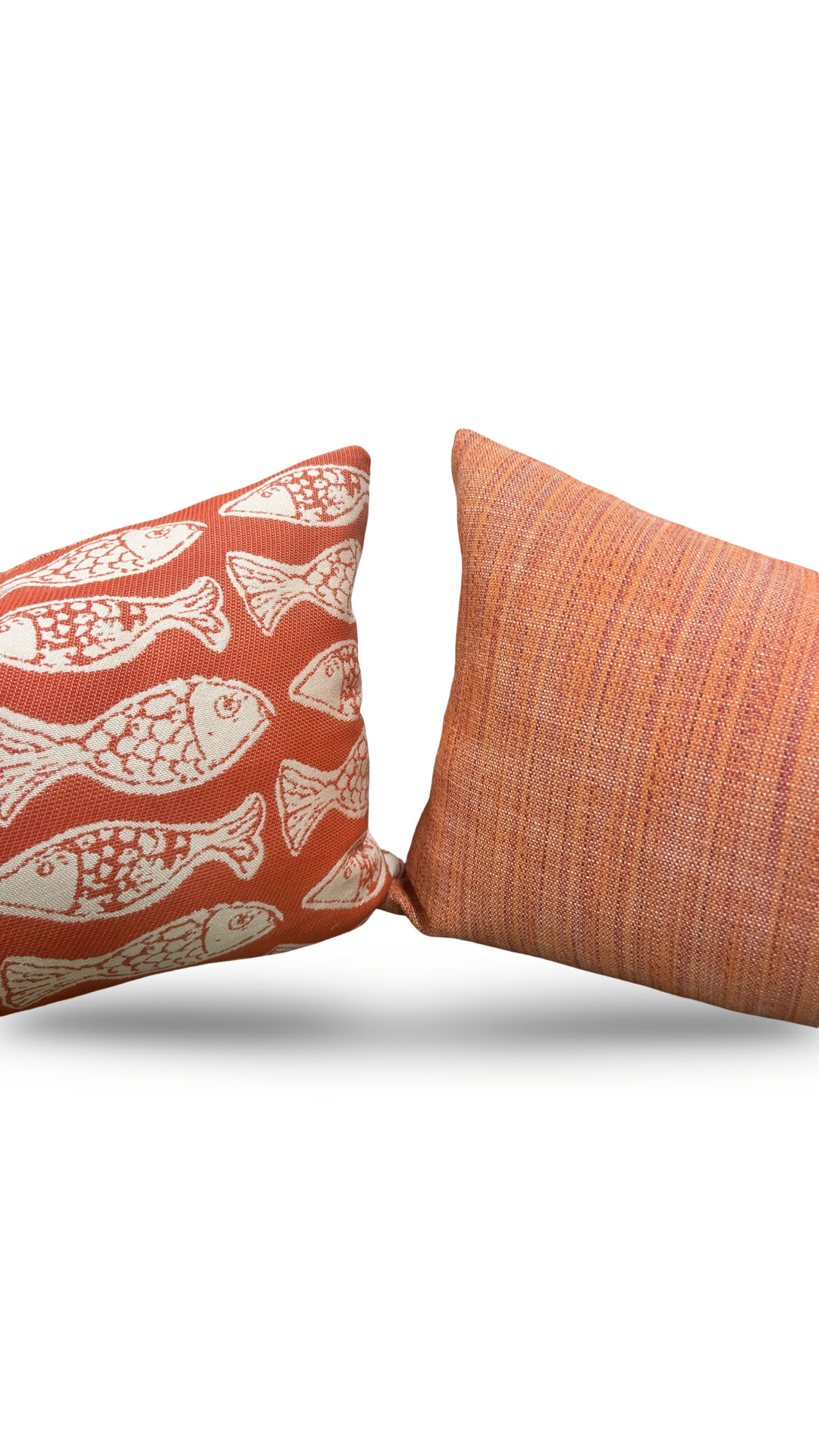 Designer Fabric Persimmon 12x18" Knife Edge Lumbar Pillow
