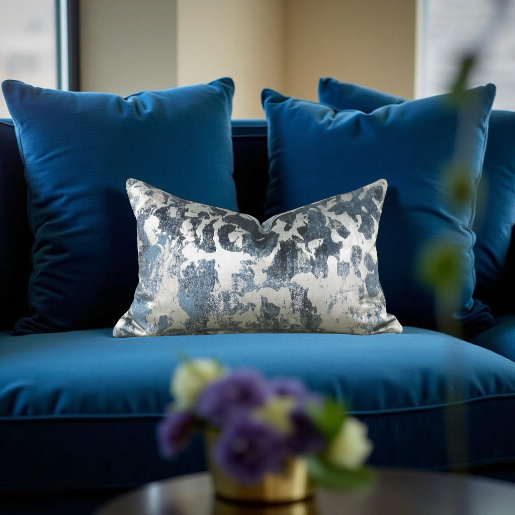Designer Fabric Vivant Fresco 12x18" Knife Edge Lumbar Pillow