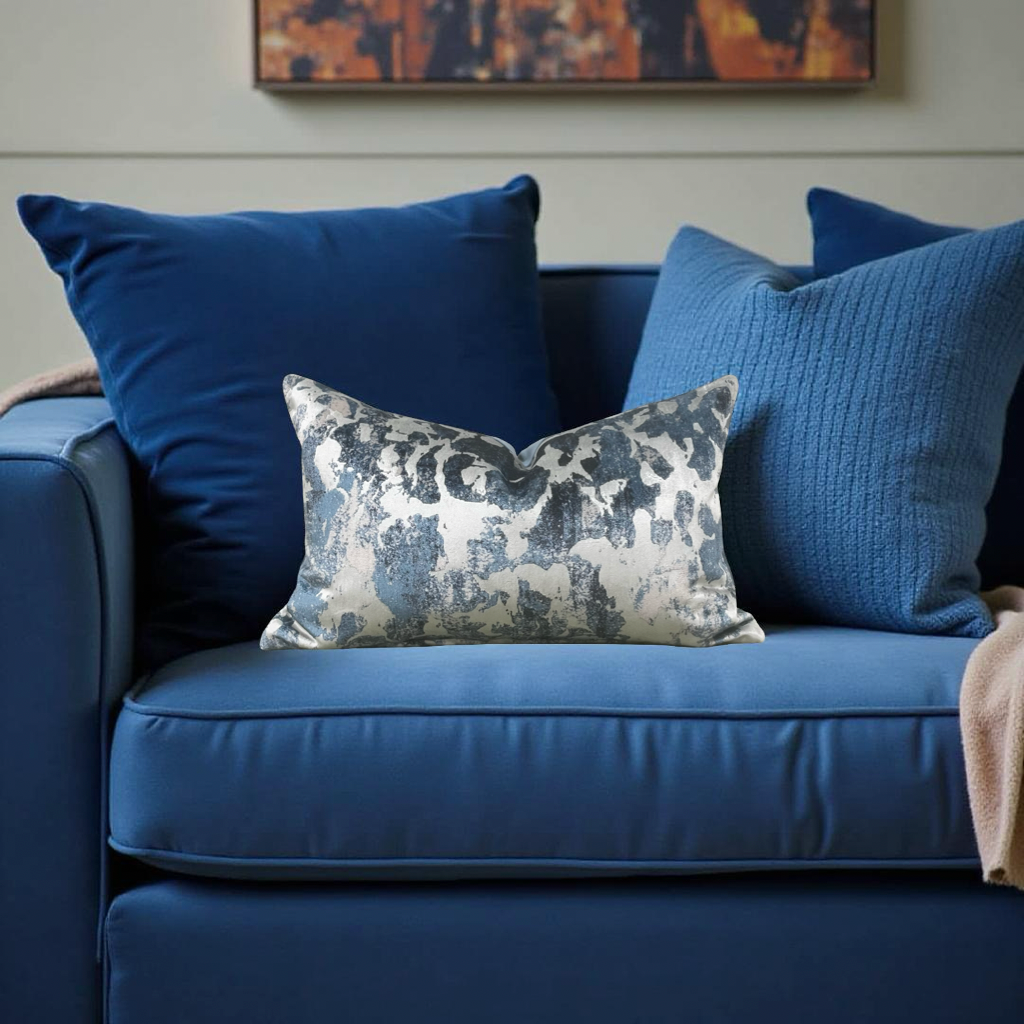 Designer Fabric Vivant Fresco 12x18" Knife Edge Lumbar Pillow