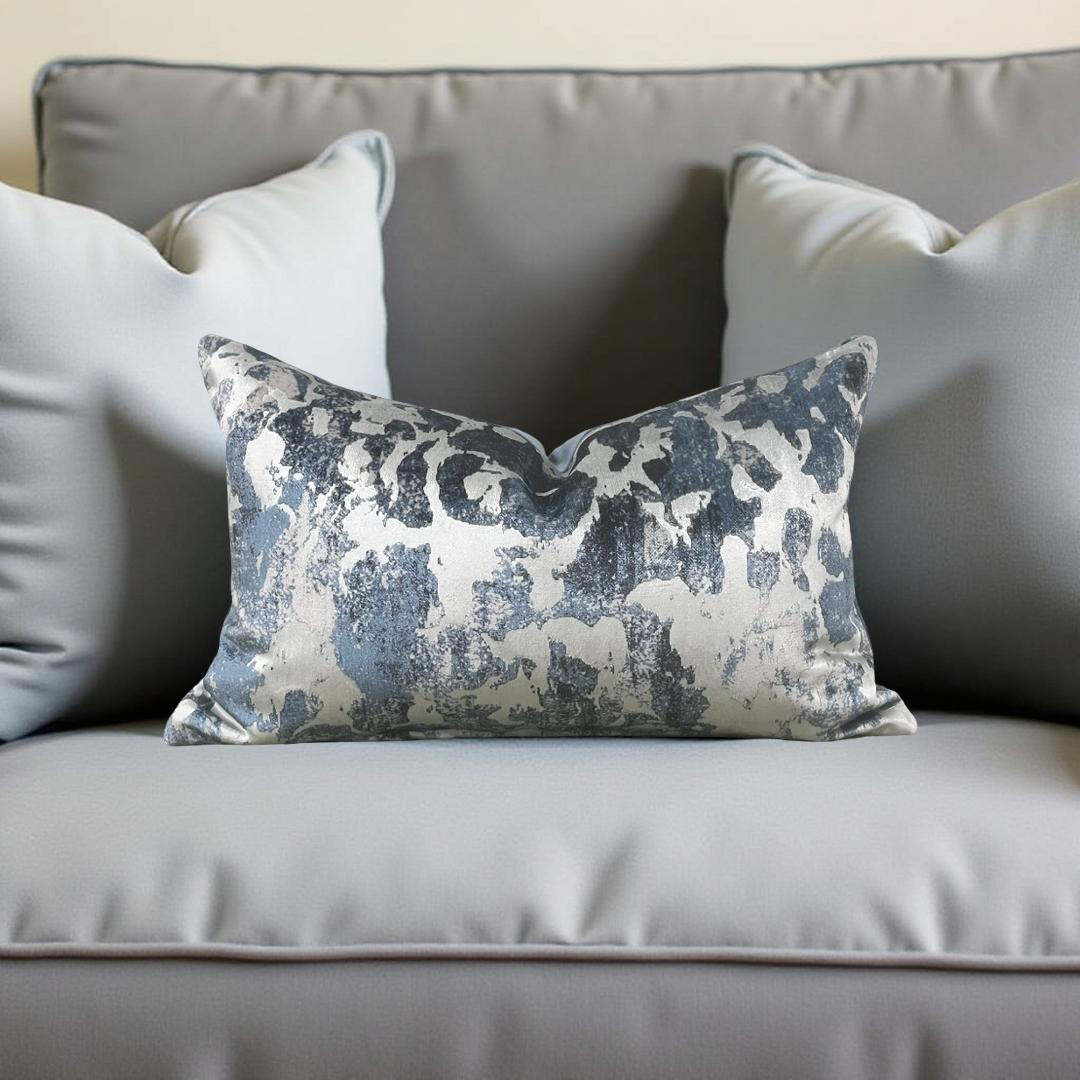 Designer Fabric Vivant Fresco 12x18" Knife Edge Lumbar Pillow
