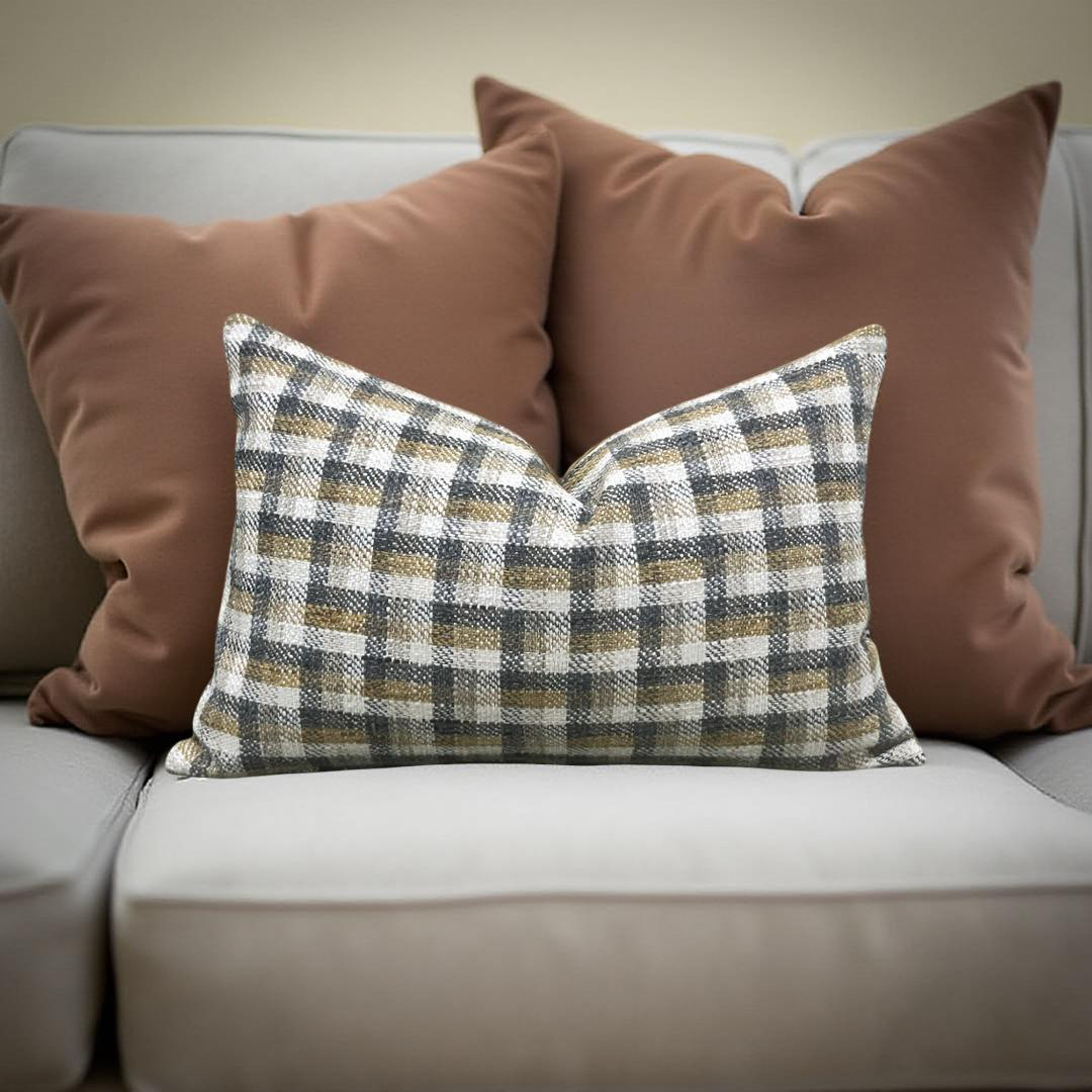 Designer Fabric Chattanooga Bedrock 12x18" Knife Edge Decorative Lumbar Pillow
