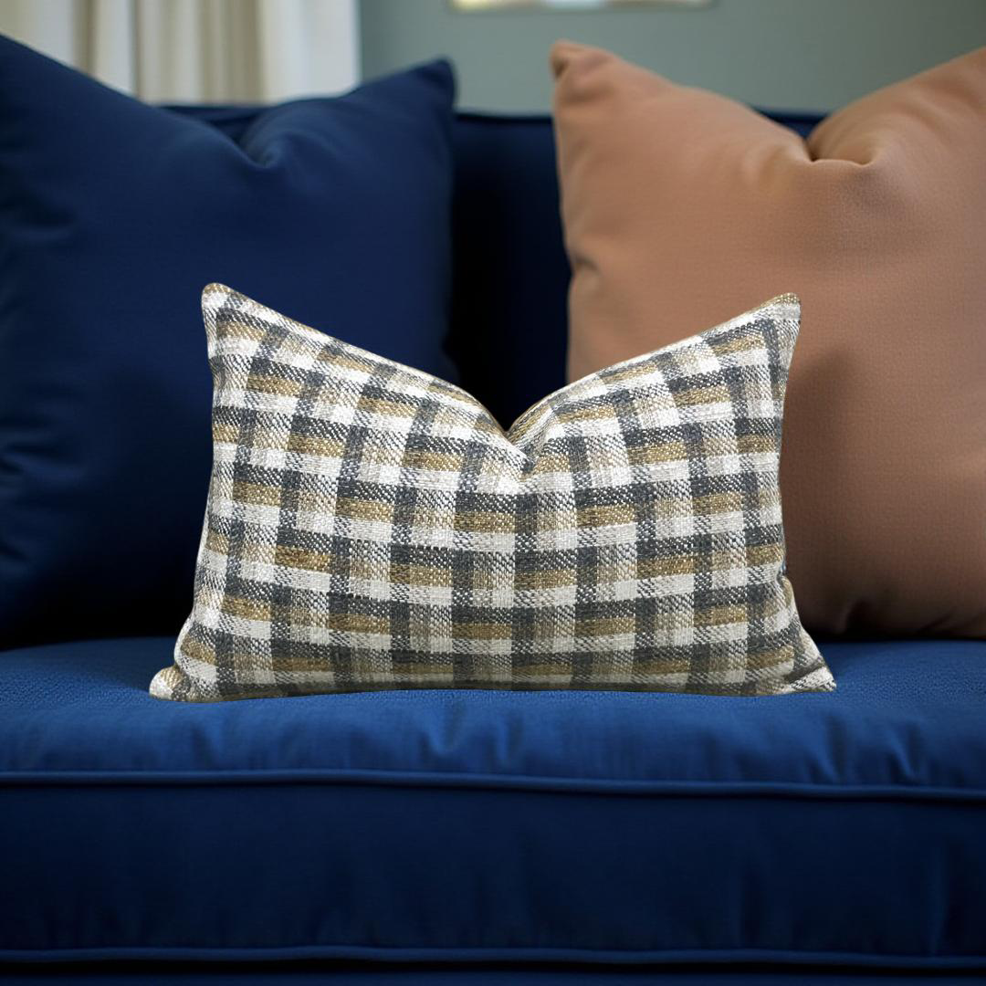 Designer Fabric Chattanooga Bedrock 12x18" Knife Edge Decorative Lumbar Pillow