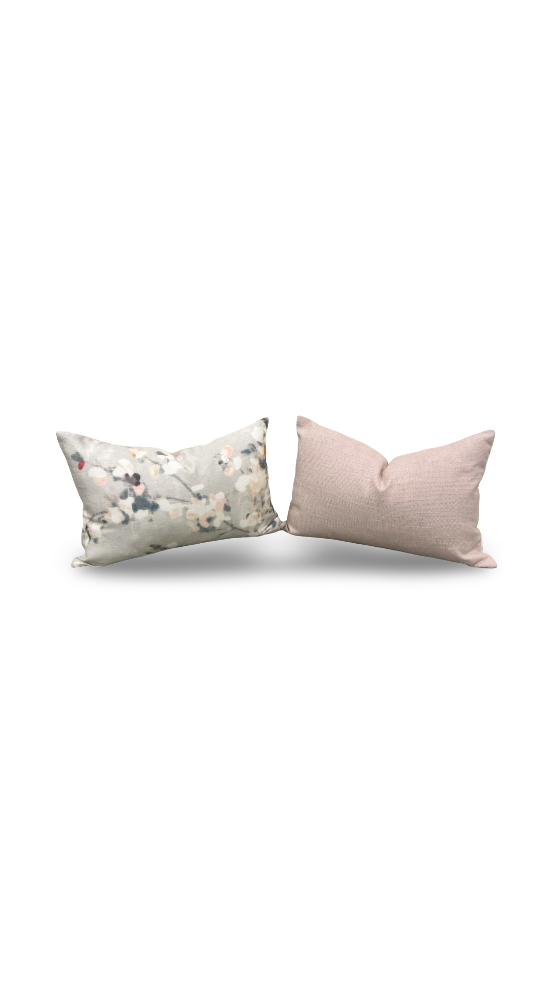 Elegant Pillow Floris Spring Rose - 12x18" Knife Edge Decorative Lumbar Pillow