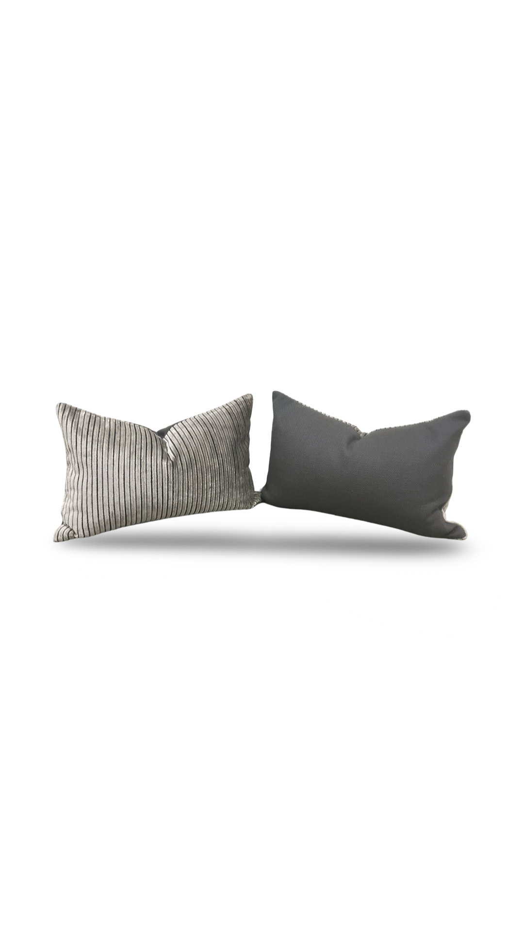 Luxury Pillow in Limbali Liquorice - 12x18" Knife Edge Lumbar Pillow