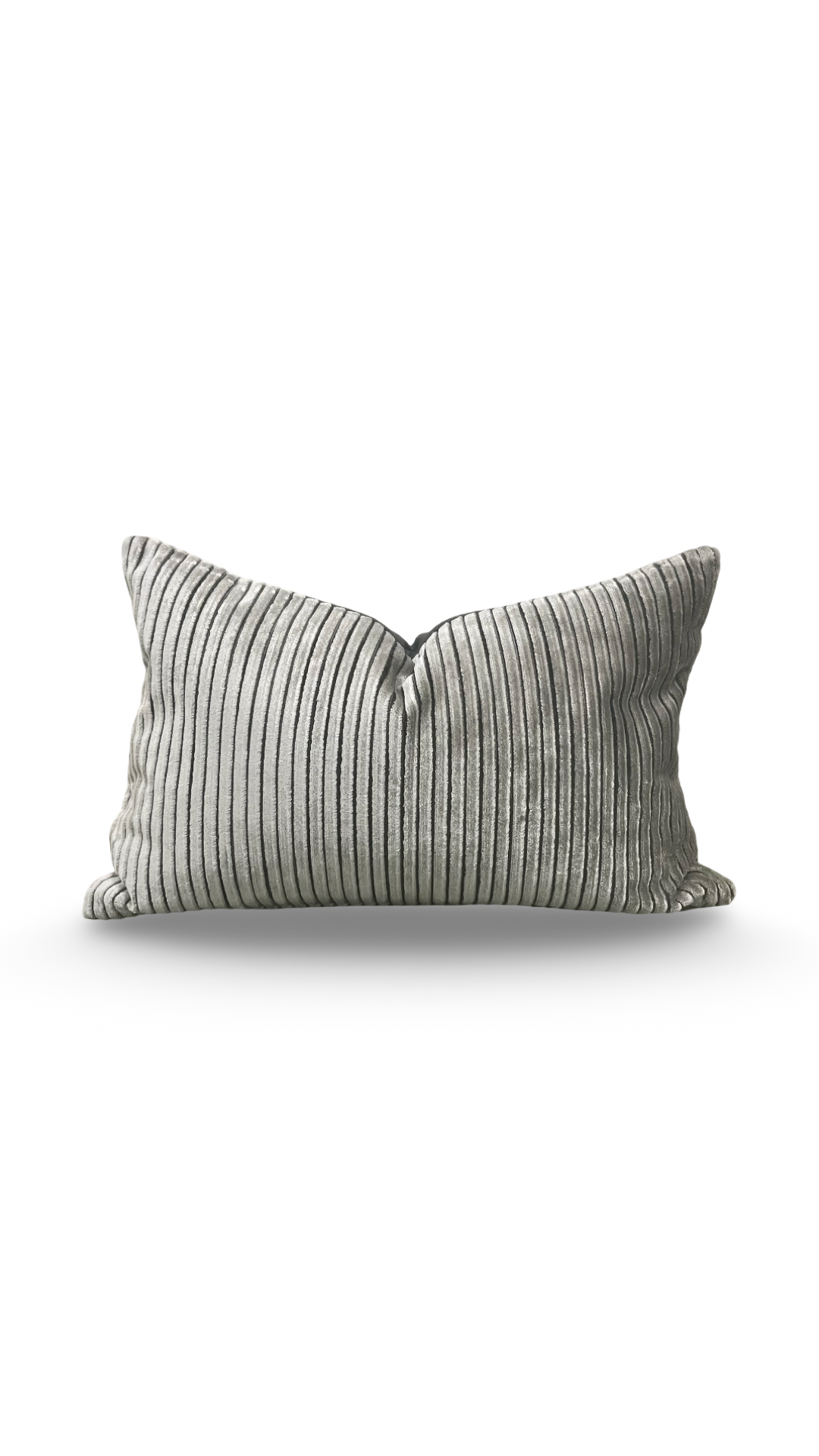 Luxury Pillow in Limbali Liquorice - 12x18" Knife Edge Lumbar Pillow