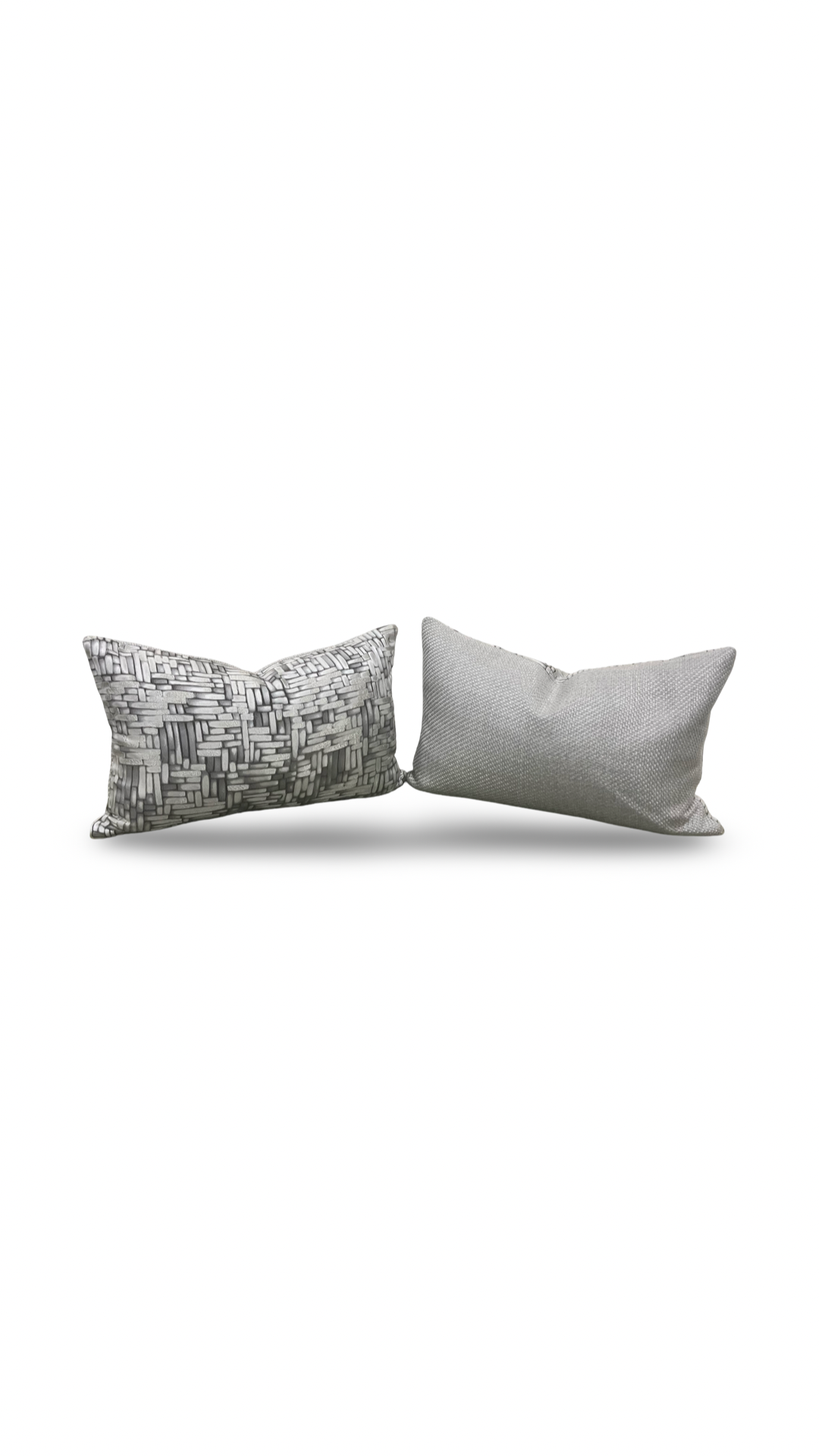Designer Fabric Eduardo Mercury 12x18" Knife Edge Decorative Lumbar Pillow