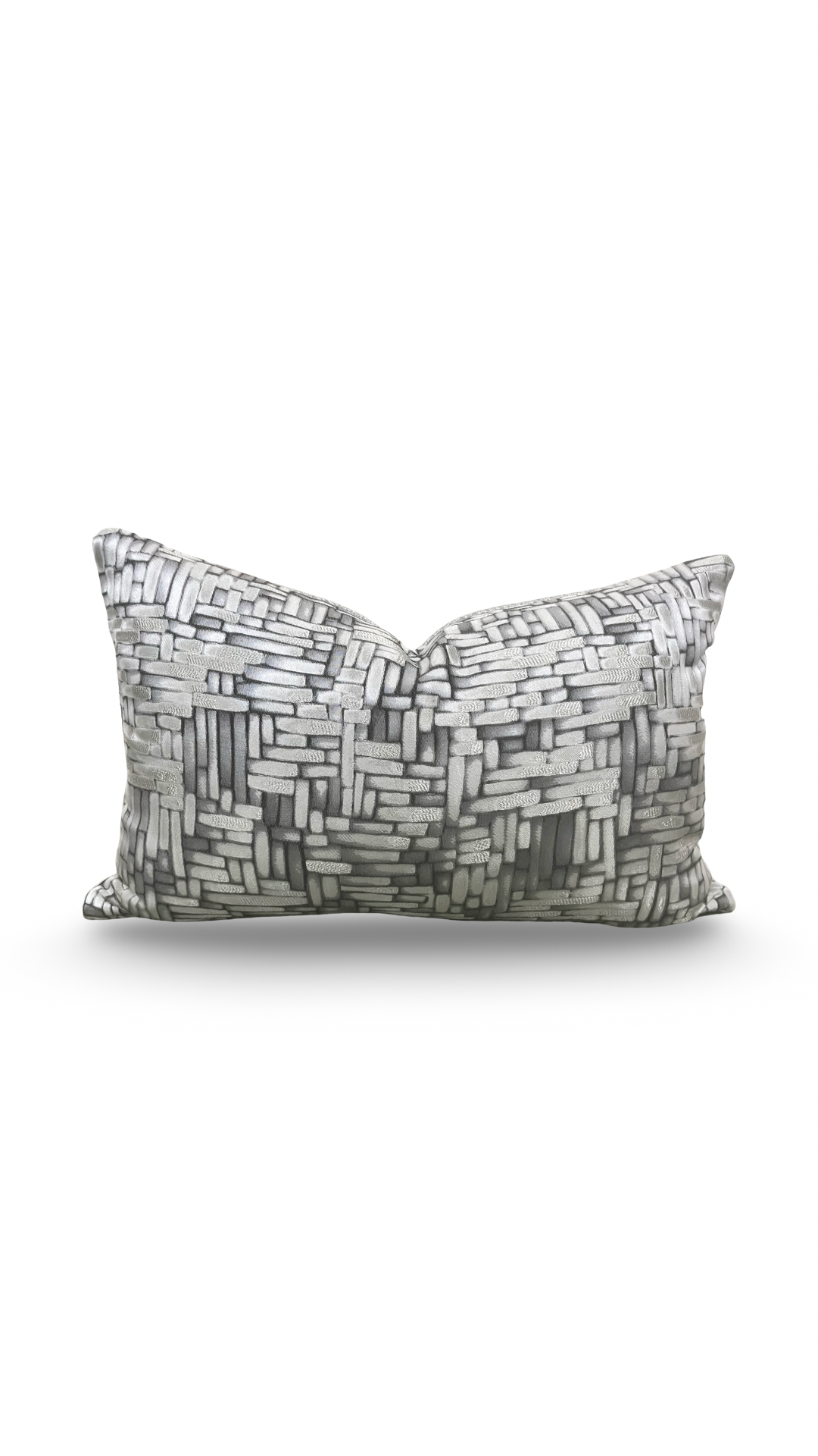 Designer Fabric Eduardo Mercury 12x18" Knife Edge Decorative Lumbar Pillow