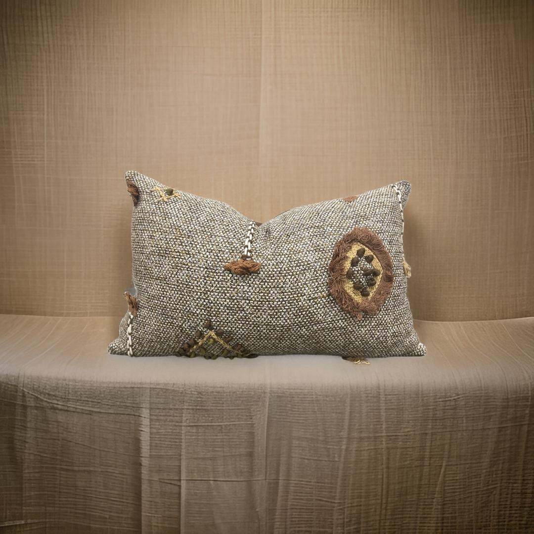 Elitis Loreto 12x18" Knife Edge Decorative Lumbar Pillow