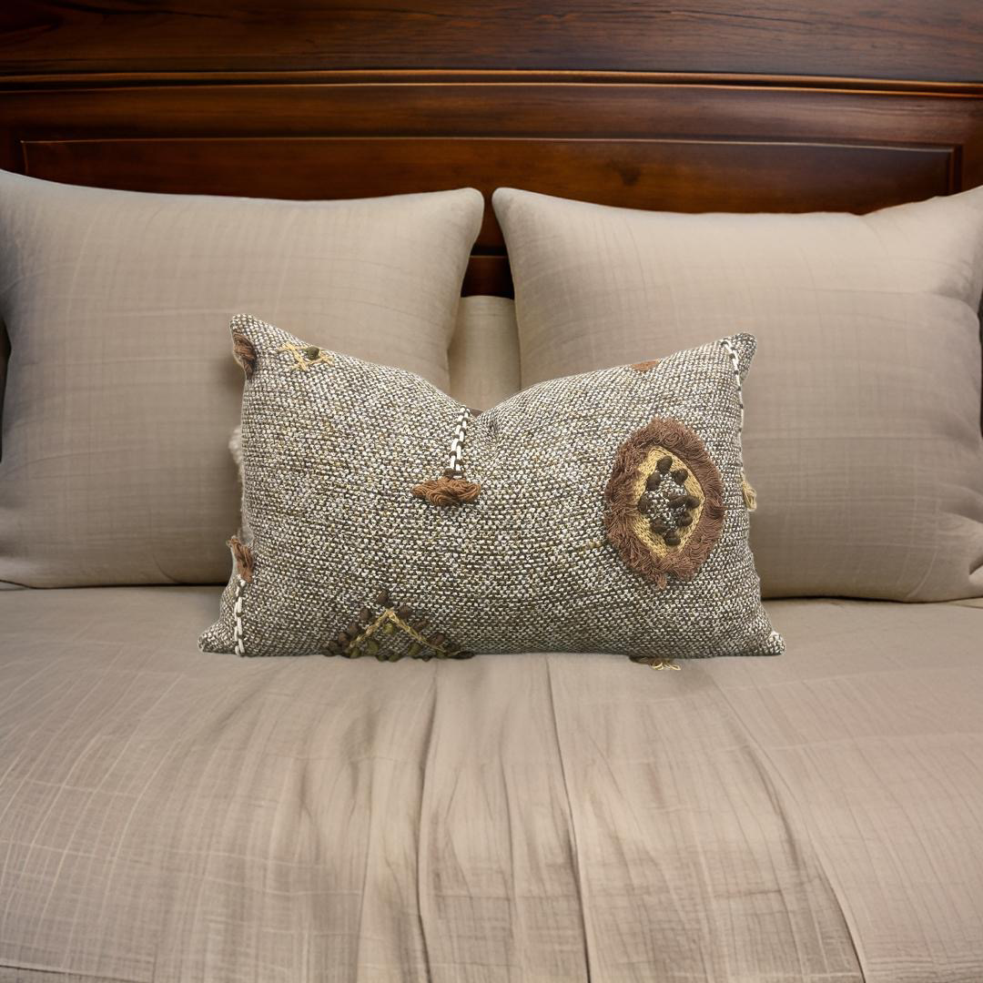 Elitis Loreto 12x18" Knife Edge Decorative Lumbar Pillow