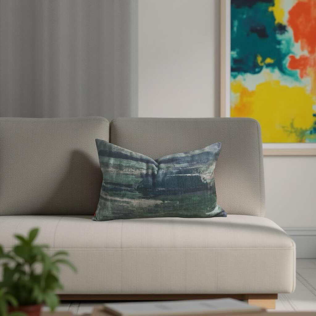 Echion Marine 12X18" Knife Edge Decorative Lumbar Pillow