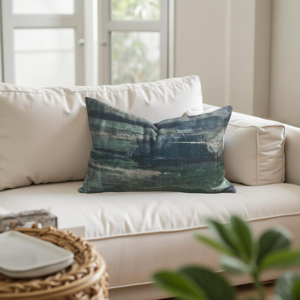 Echion Marine 12X18" Knife Edge Decorative Lumbar Pillow
