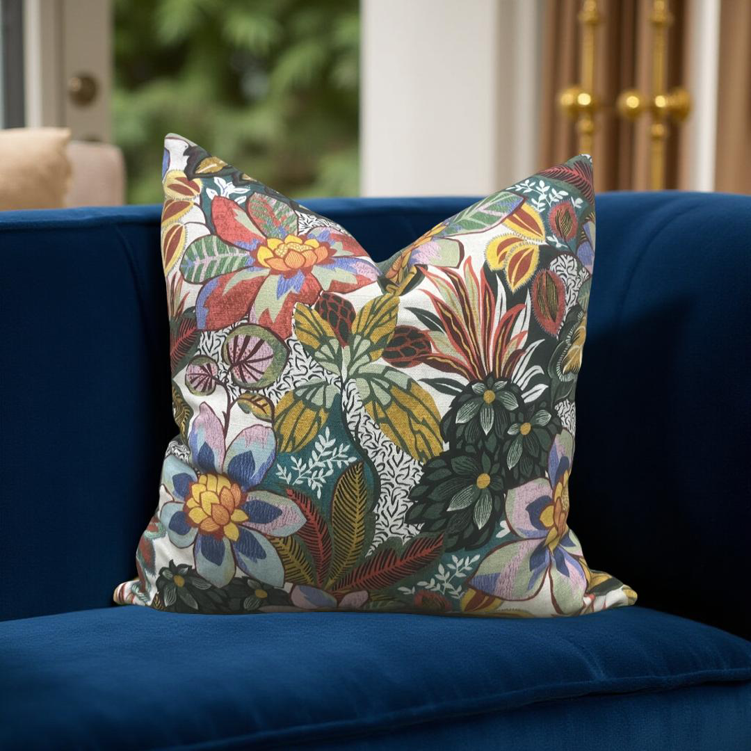 Unicorn Pillow Neutrino Multi 20x20" Knife Edge Decorative Throw Pillow