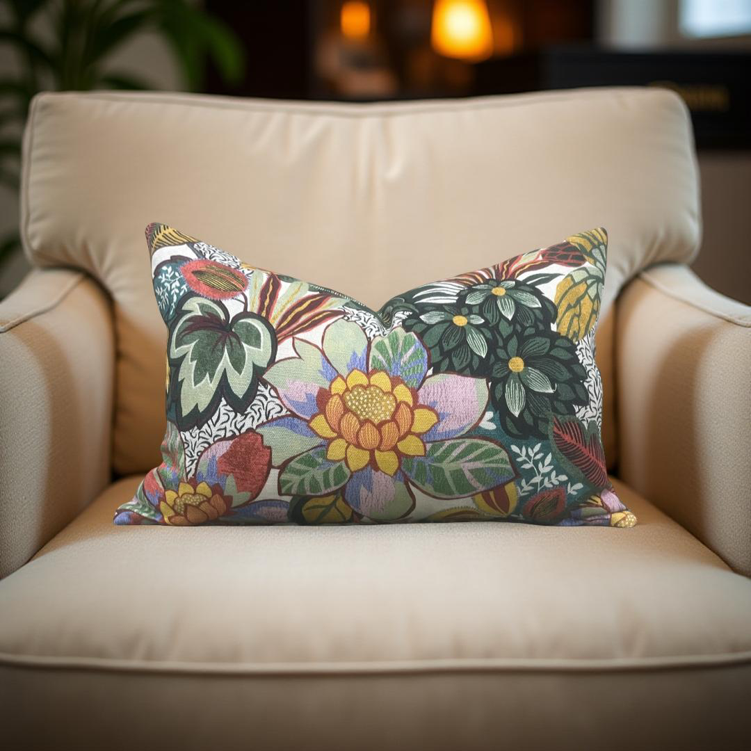 Unicorn Pillow Neutrino Multi 12x18" Knife Edge Decorative Lumbar Pillow