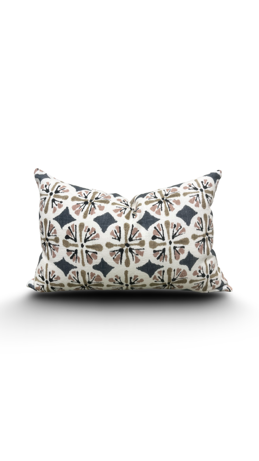 Montauban Carbon 12x18" Knife Edge Decorative Lumbar Pillow