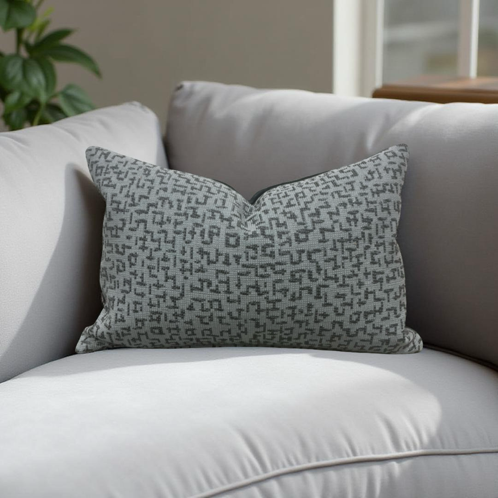 Filippo Uecher Glifo 12x18" Knife Edge Lumbar Pillow