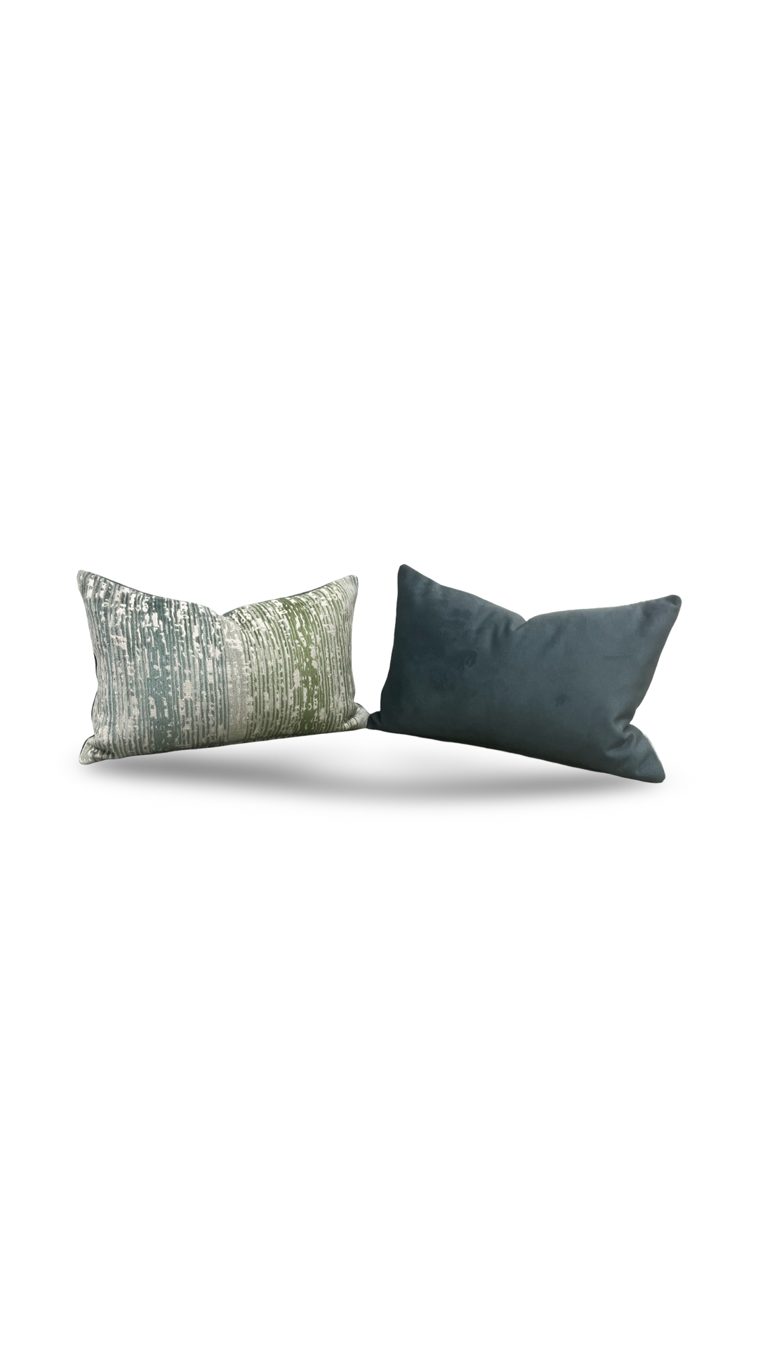 Designer Fabric Damirchik Verde Clark 12x18" Knife Edge Lumbar Pillow