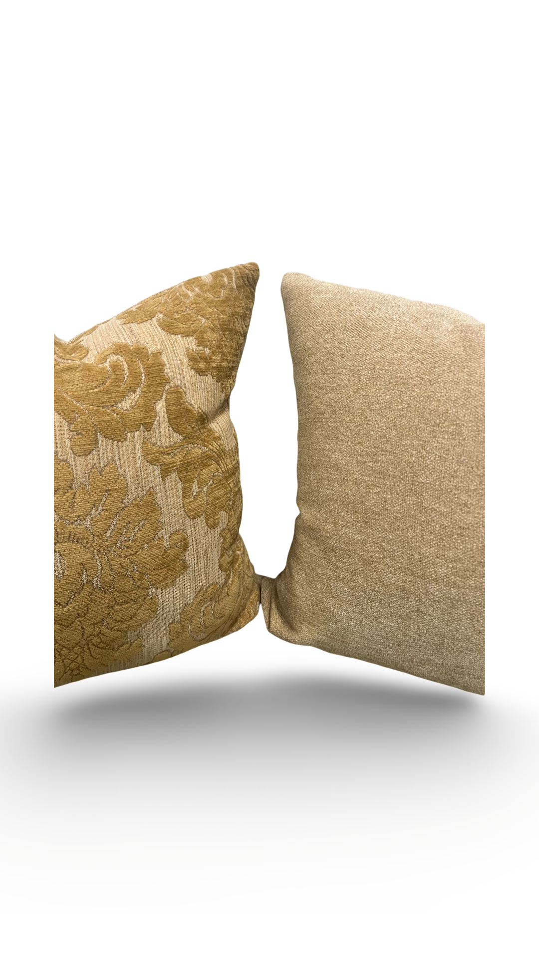Gold Motif pattern 20X20" Knife Edge Decorative Pillow