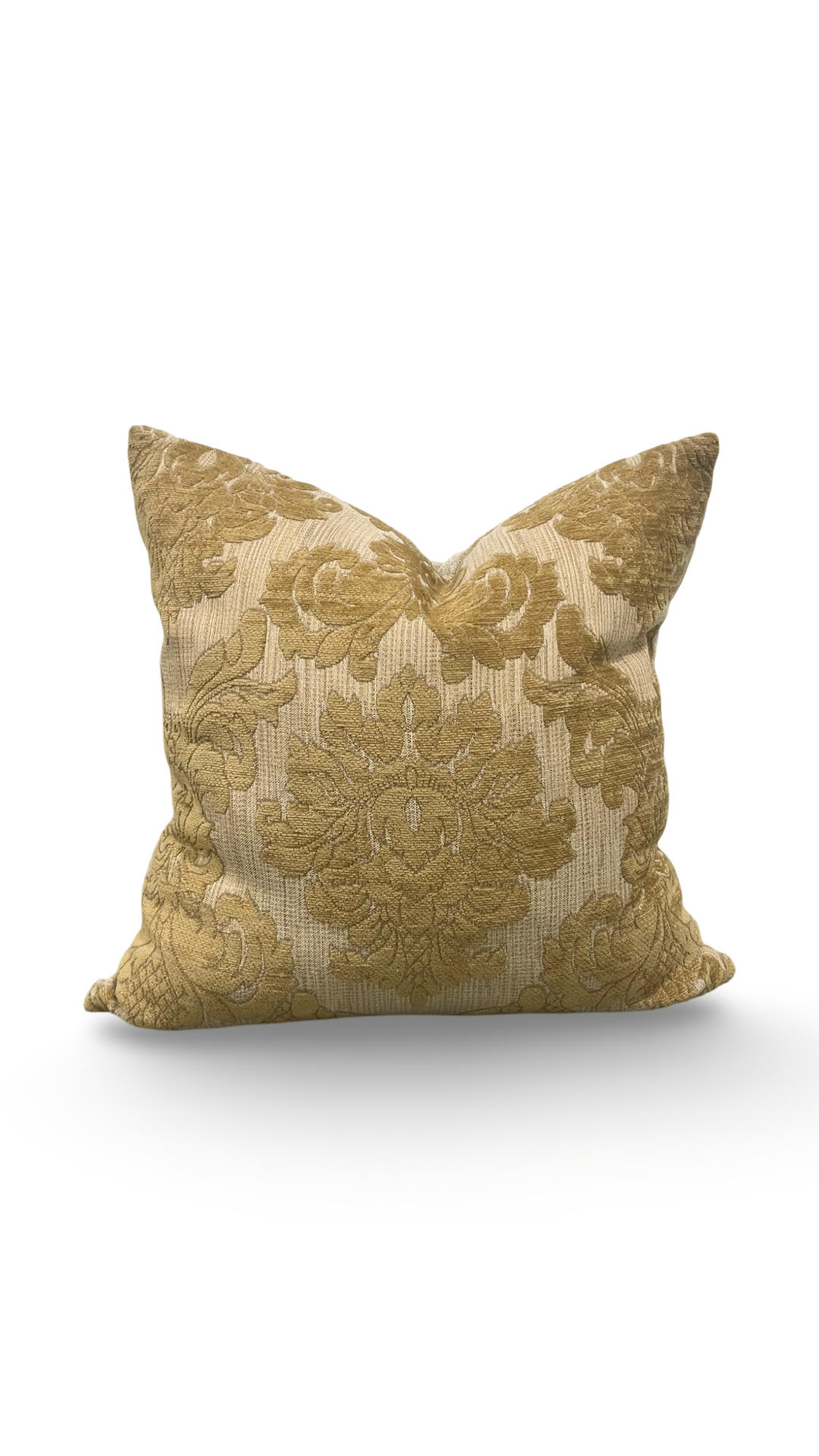 Gold Motif pattern 20X20" Knife Edge Decorative Pillow