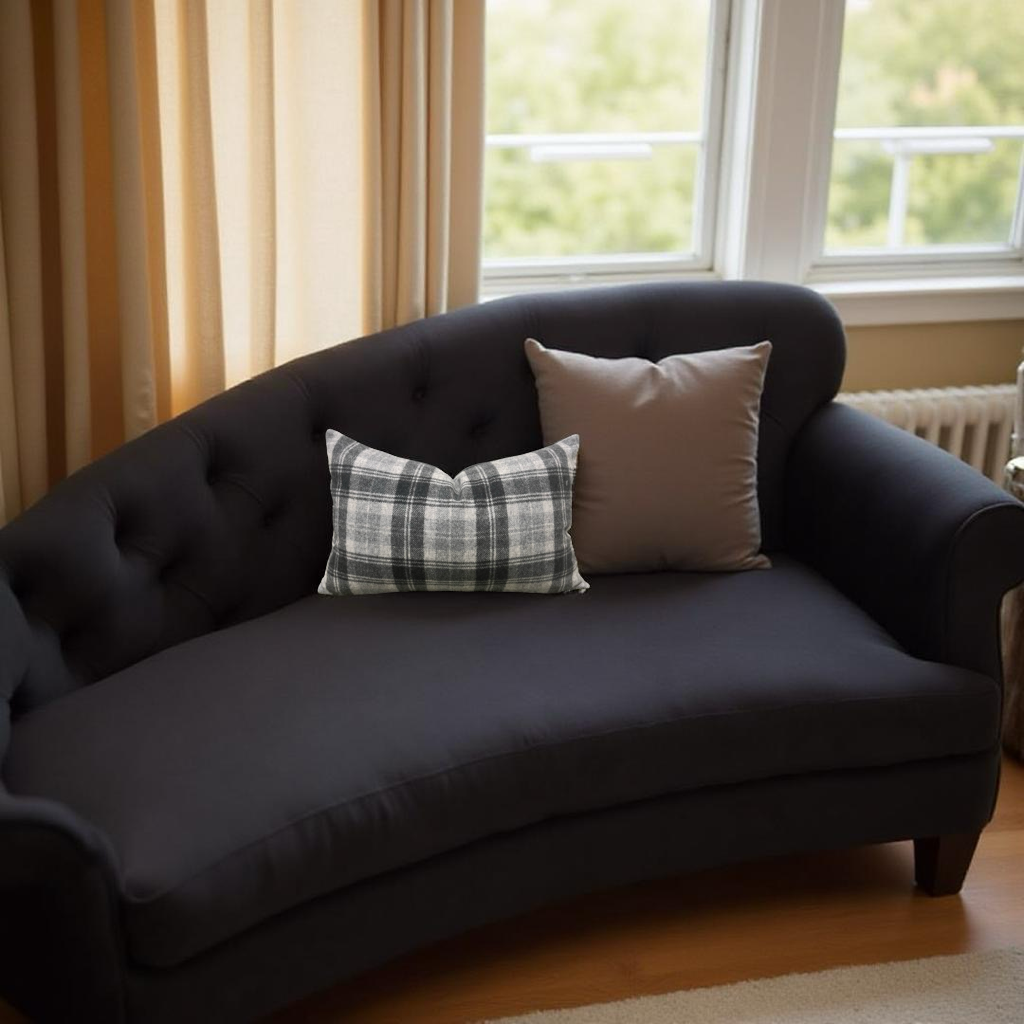 Jackson Flannel 12X18" Knife Edge Decorative Lumbar Pillow