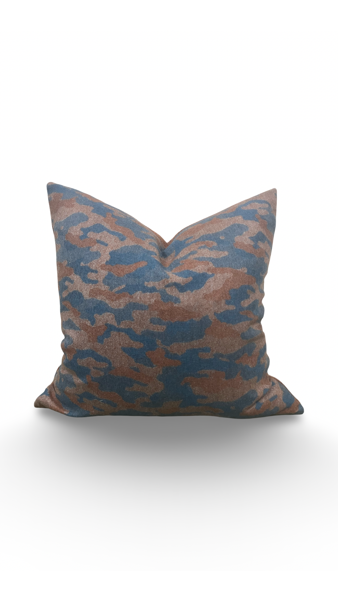 Cavendish Rust Teal 20x20" Knife Edge Decorative Throw Pillow