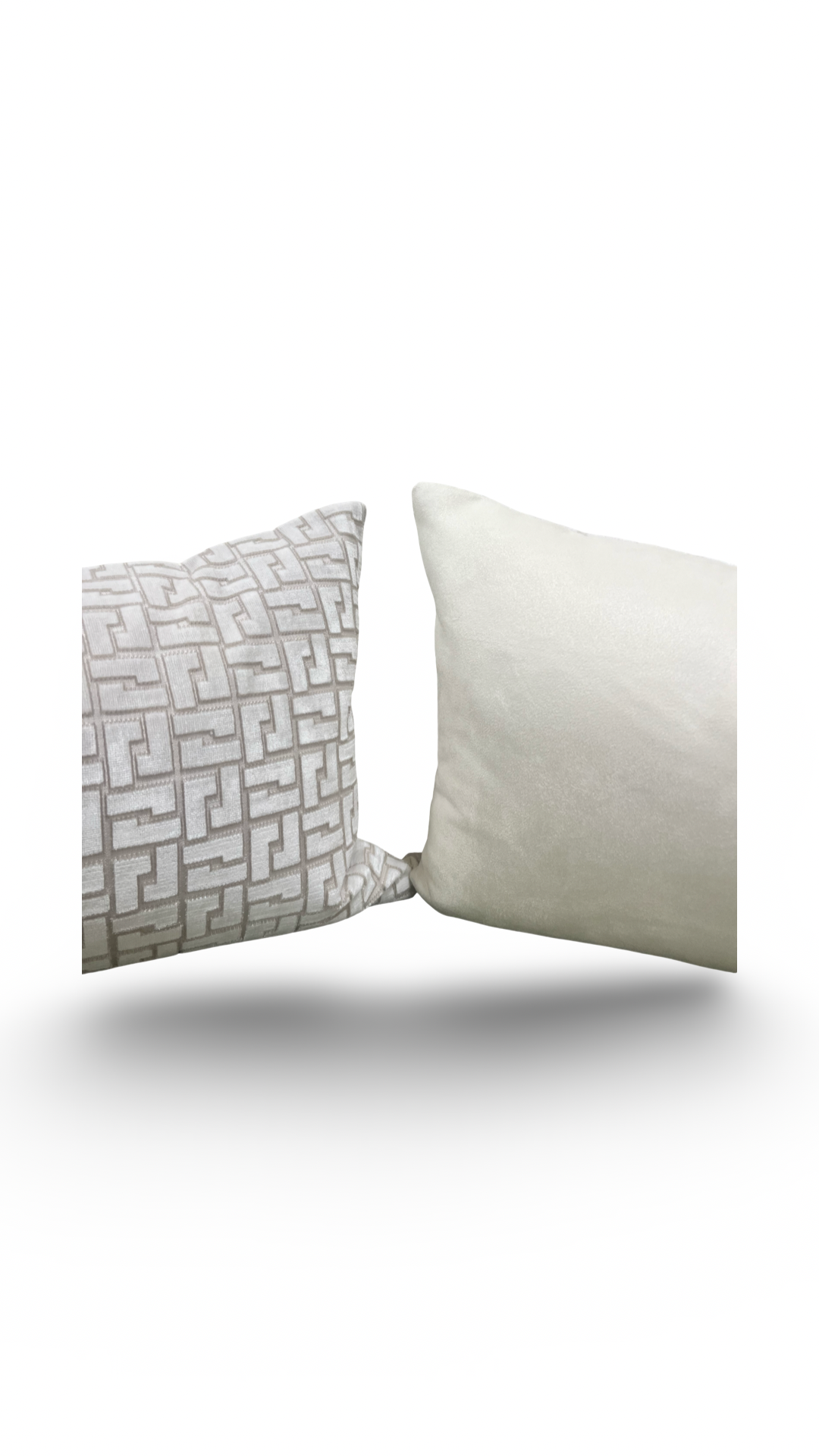 Interlock Whitewash 12X18" Knife Edge Decorative Lumbar Pillow