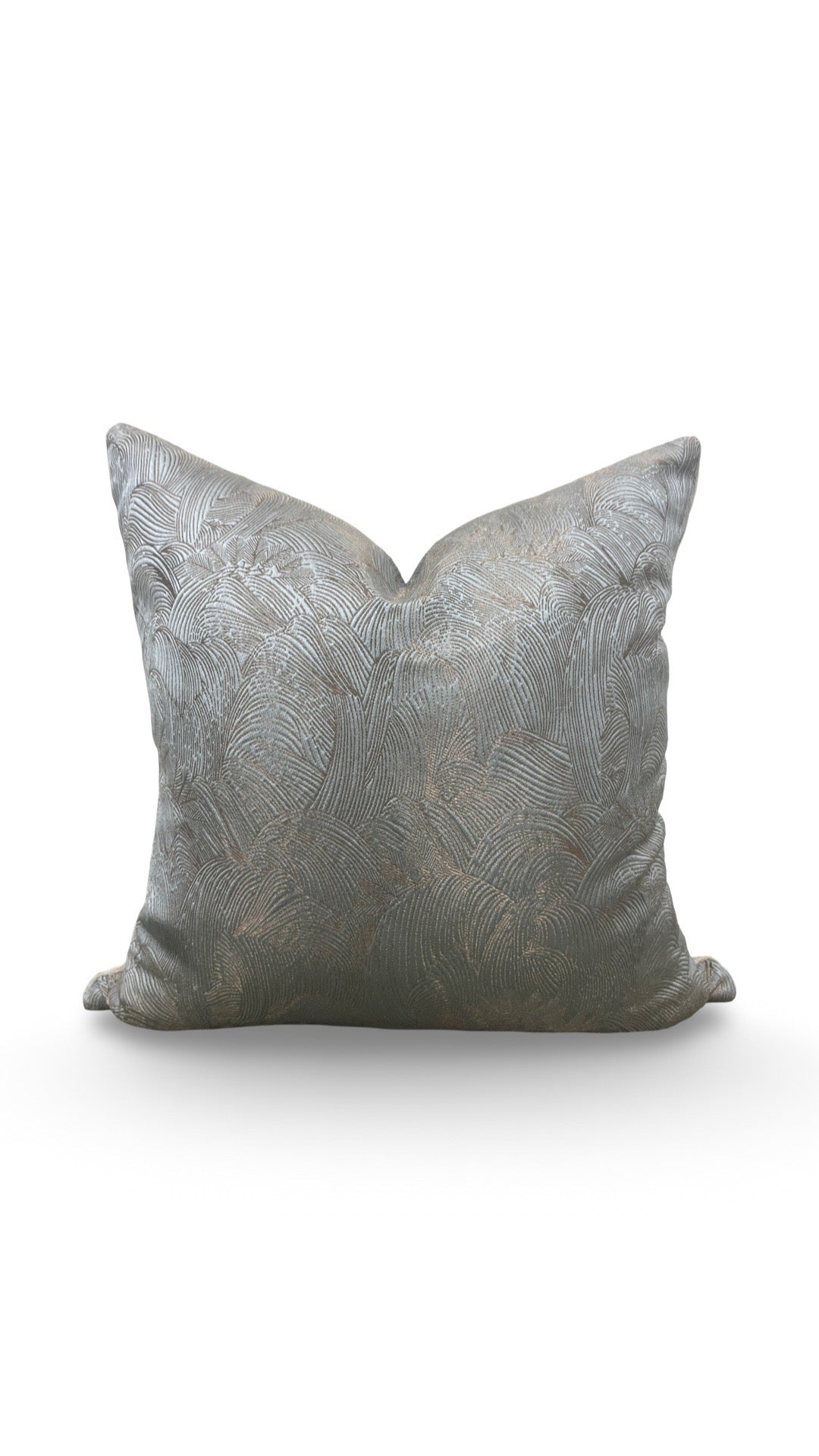 Casamance Fabric Decorative Pillow Tanagra Celadon 18x18" Knife Edge Cover