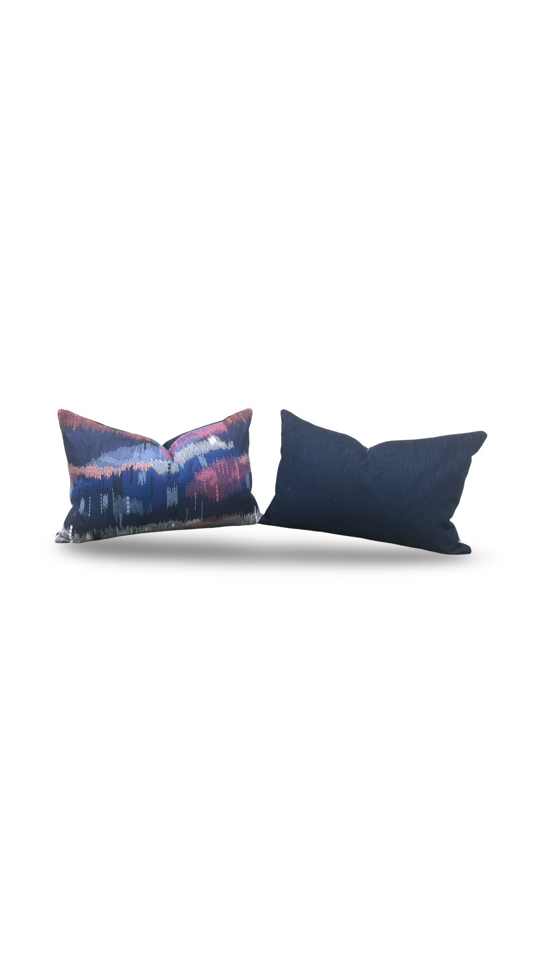 Wilderness Lapis Carnelian Ruby 12X18" Knife Edge Decorative Lumbar Pillow