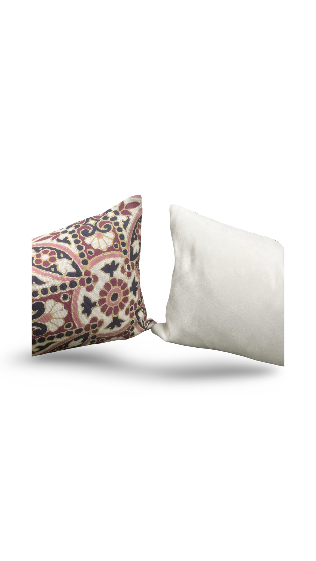 Designer Fabric Oman Berry 12x18" Knife Edge Decorative Lumbar Pillow
