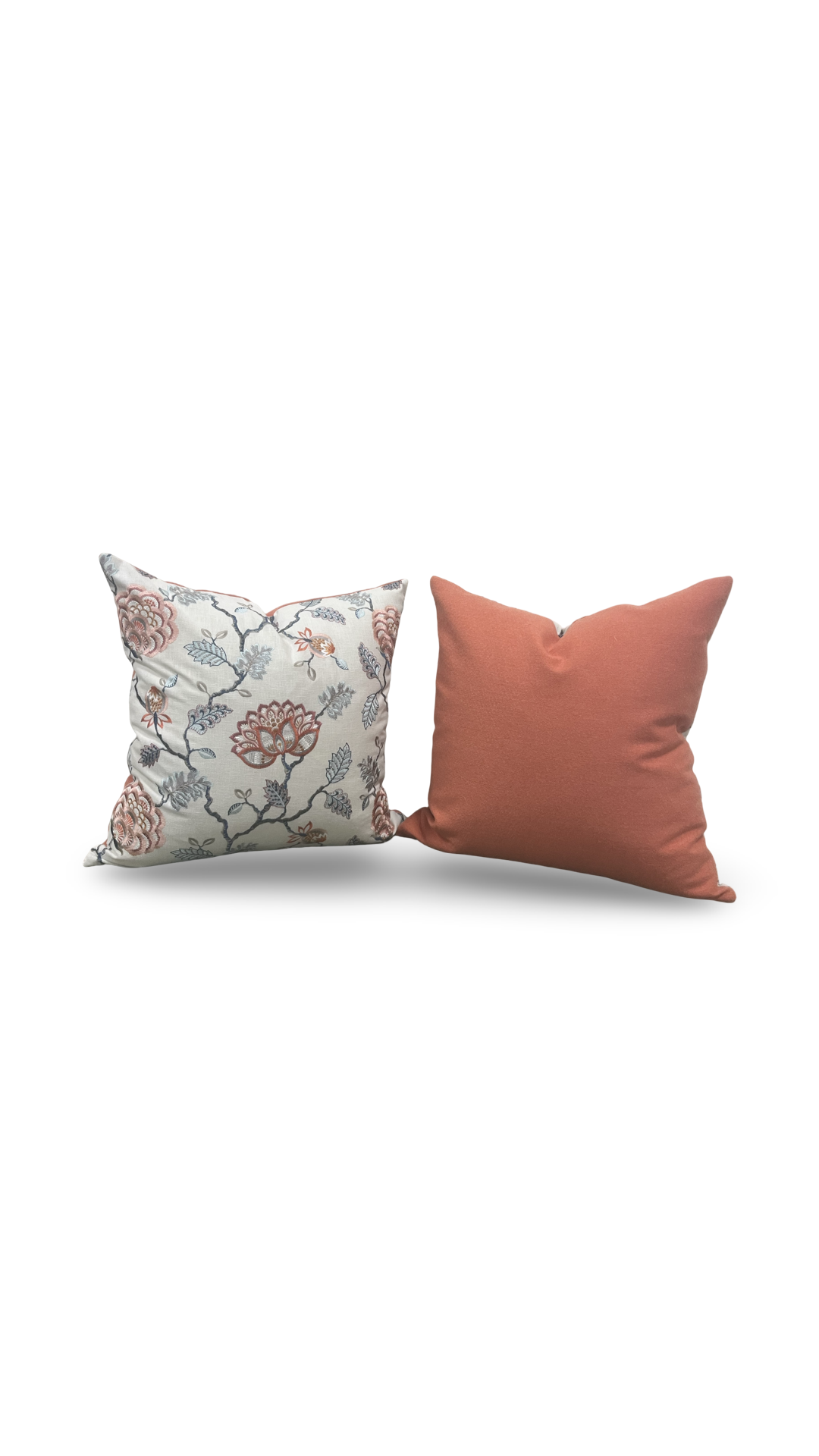 Designer Fabric Grand Bouquet Sorbet 22x22" Knife Edge Decorative Throw Pillow